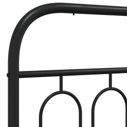 Tête de lit de remplacement métal noir 193 cm vidaXL