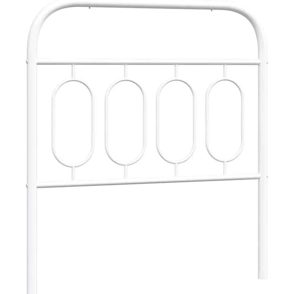 Tête de lit de remplacement métal blanc 90 cm vidaXL