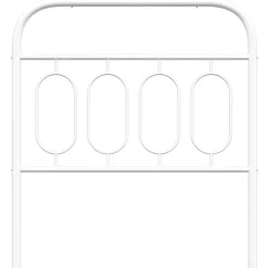Tête de lit de remplacement métal blanc 90 cm vidaXL