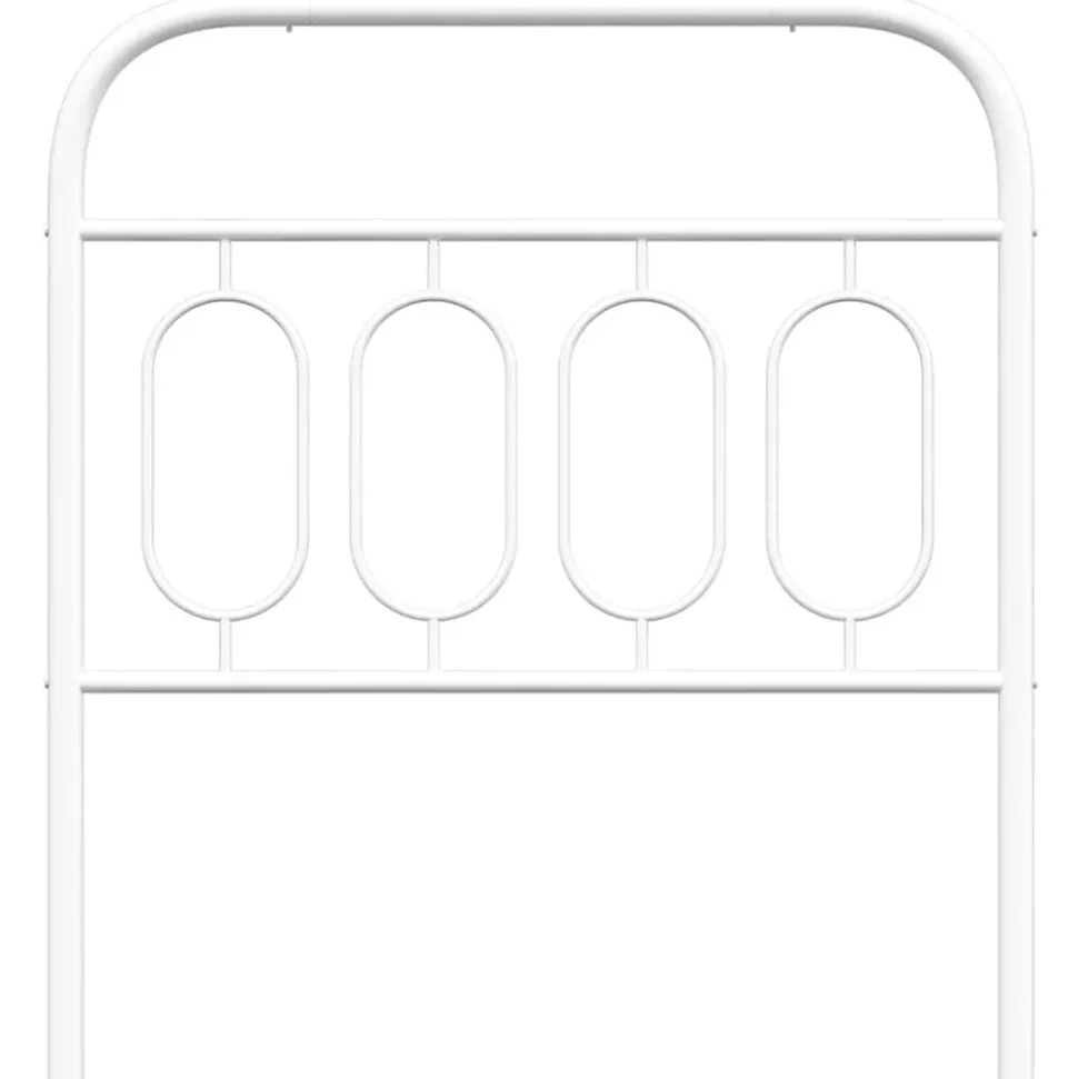 Tête de lit de remplacement métal blanc 90 cm vidaXL