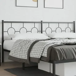 Tête de lit de remplacement métal noir 200 cm vidaXL