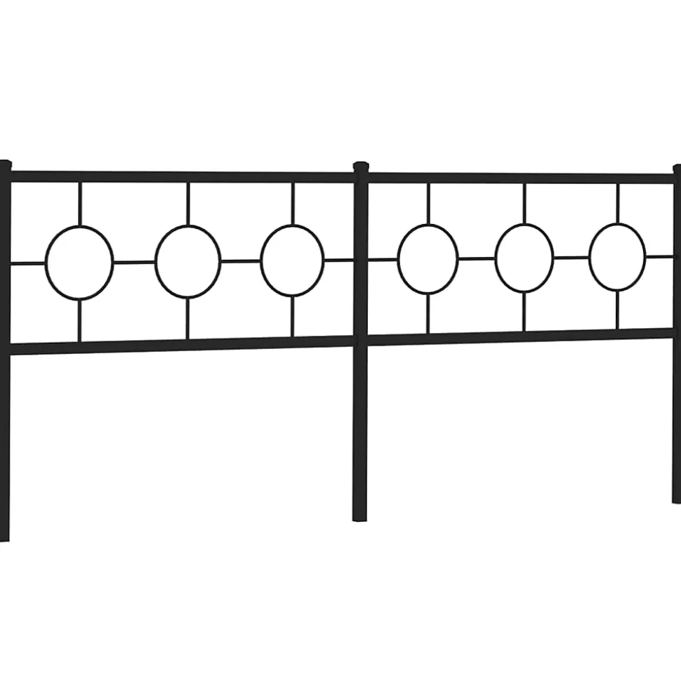 Tête de lit de remplacement métal noir 200 cm vidaXL