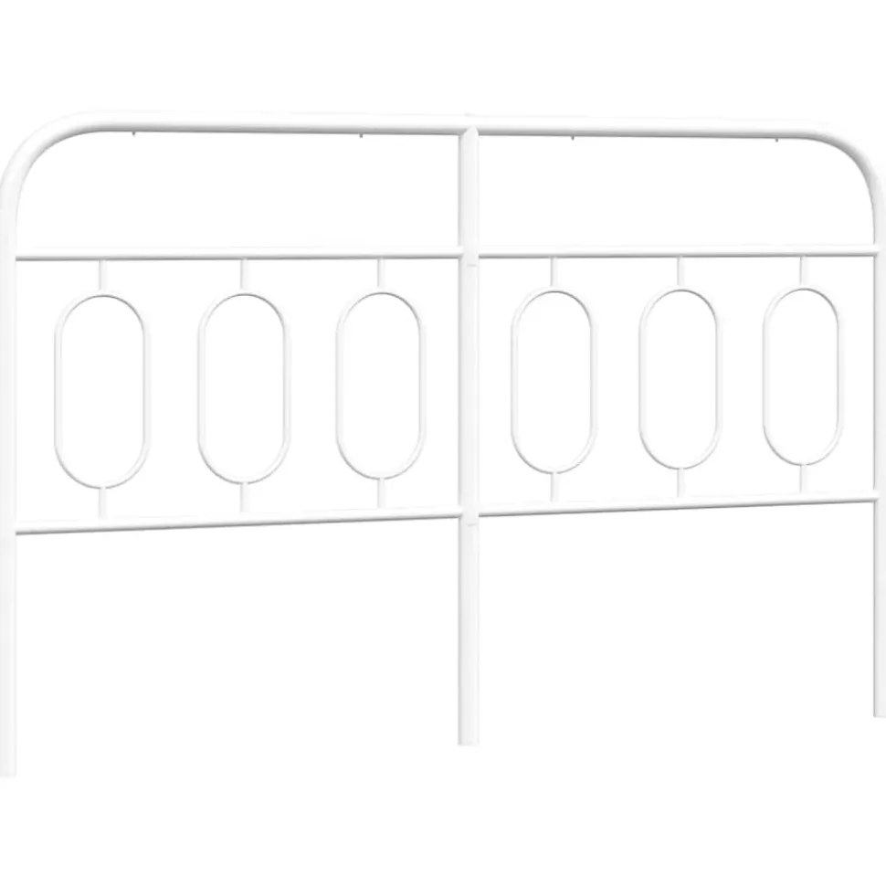 Tête de lit de remplacement métal blanc 150 cm vidaXL
