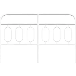 Tête de lit de remplacement métal blanc 150 cm vidaXL