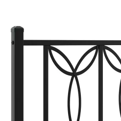 Tête de lit de remplacement métal noir 120 cm vidaXL