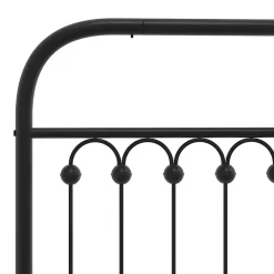 Tête de lit de remplacement métal noir 180 cm vidaXL