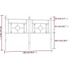 Tête de lit de remplacement métal blanc 160 cm vidaXL