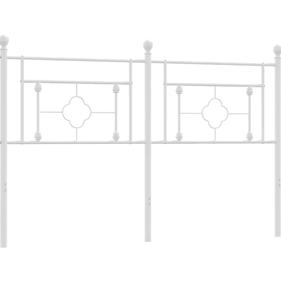 Tête de lit de remplacement métal blanc 160 cm vidaXL