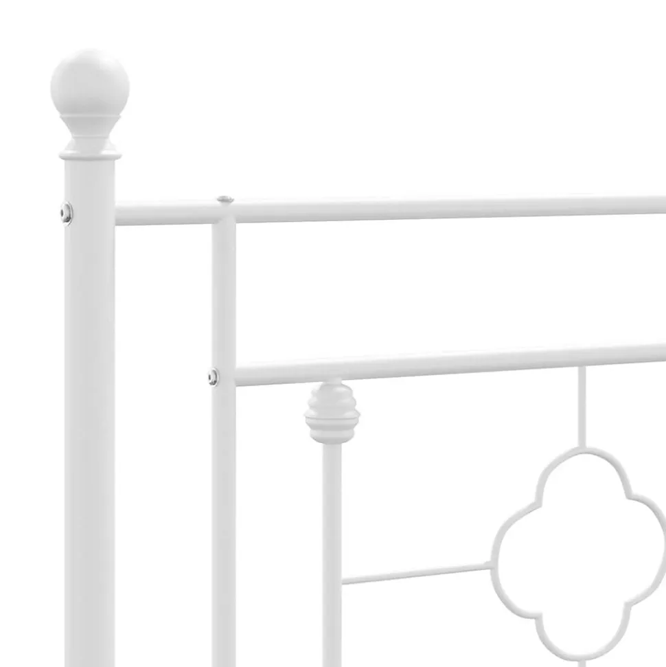 Tête de lit de remplacement métal blanc 160 cm vidaXL