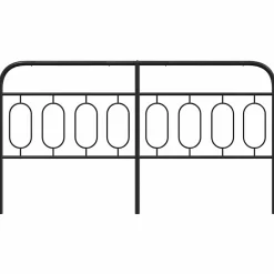Tête de lit de remplacement métal noir 160 cm vidaXL