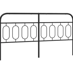 Tête de lit de remplacement métal noir 160 cm vidaXL