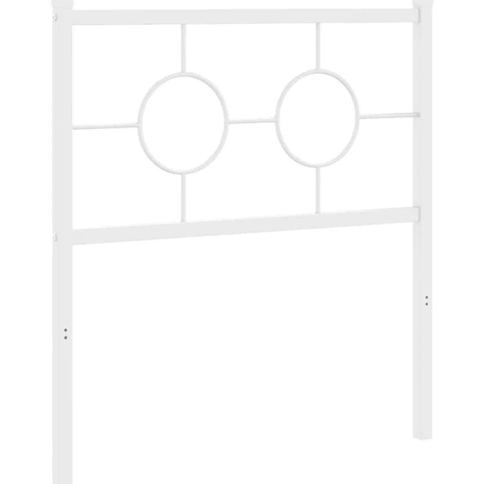 Tête de lit de remplacement métal blanc 80 cm vidaXL
