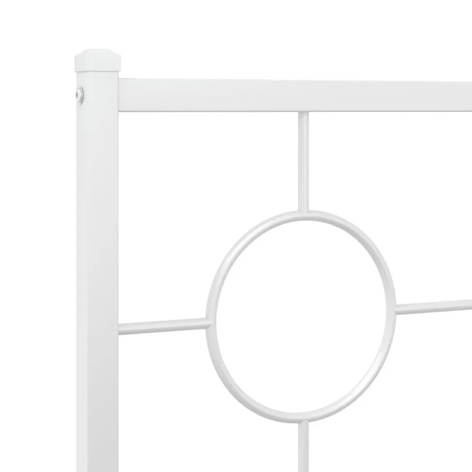Tête de lit de remplacement métal blanc 80 cm vidaXL