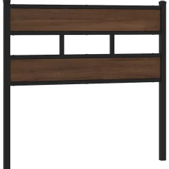 Tête de lit de remplacement chêne marron 75 cm acier et bois d'ingénierie vidaXL