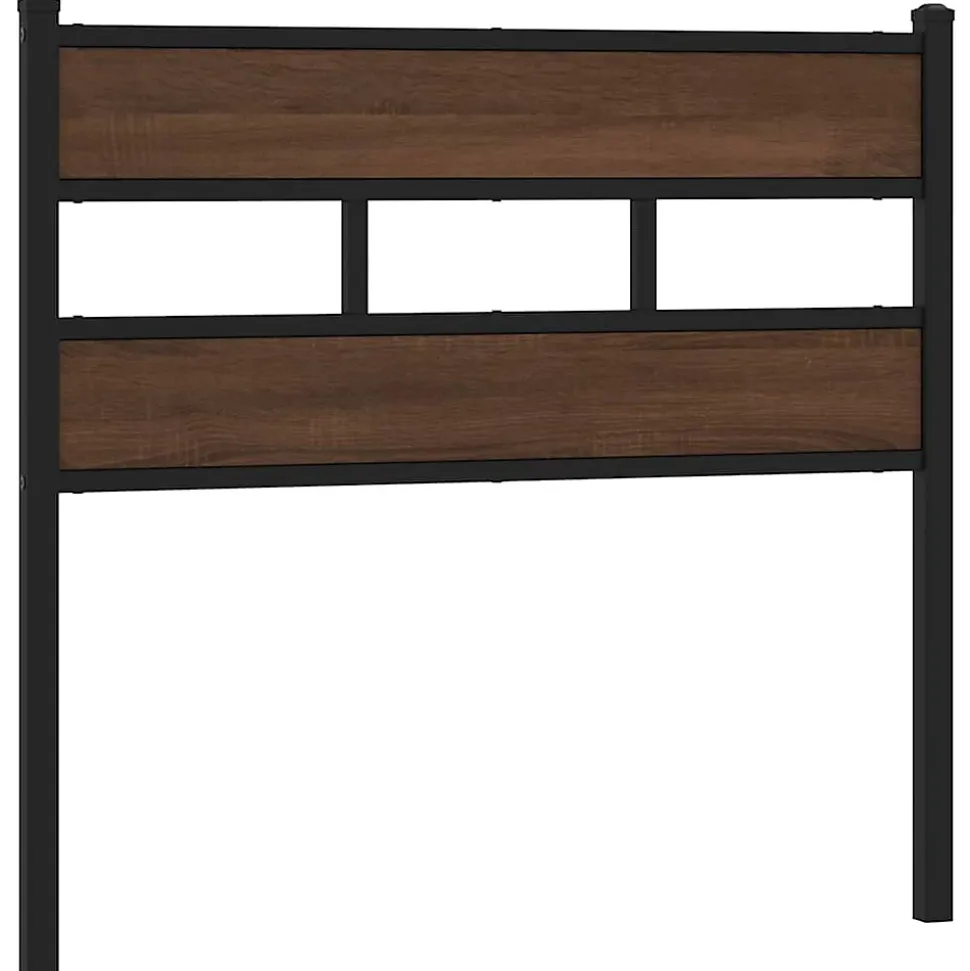 Tête de lit de remplacement chêne marron 75 cm acier et bois d'ingénierie vidaXL