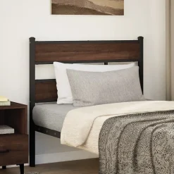 Tête de lit de remplacement chêne marron 75 cm acier et bois d'ingénierie vidaXL