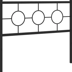 Tête de lit de remplacement métal noir 107 cm vidaXL