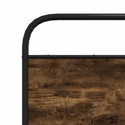 Tête de lit de remplacement chêne fumé 135 cm acier et bois d'ingénierie vidaXL