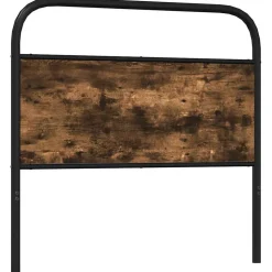 Tête de lit de remplacement chêne fumé 100 cm acier et bois d'ingénierie vidaXL
