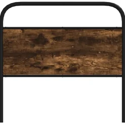 Tête de lit de remplacement chêne fumé 100 cm acier et bois d'ingénierie vidaXL