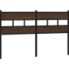 Tête de lit de remplacement chêne marron 135 cm acier et bois d'ingénierie vidaXL