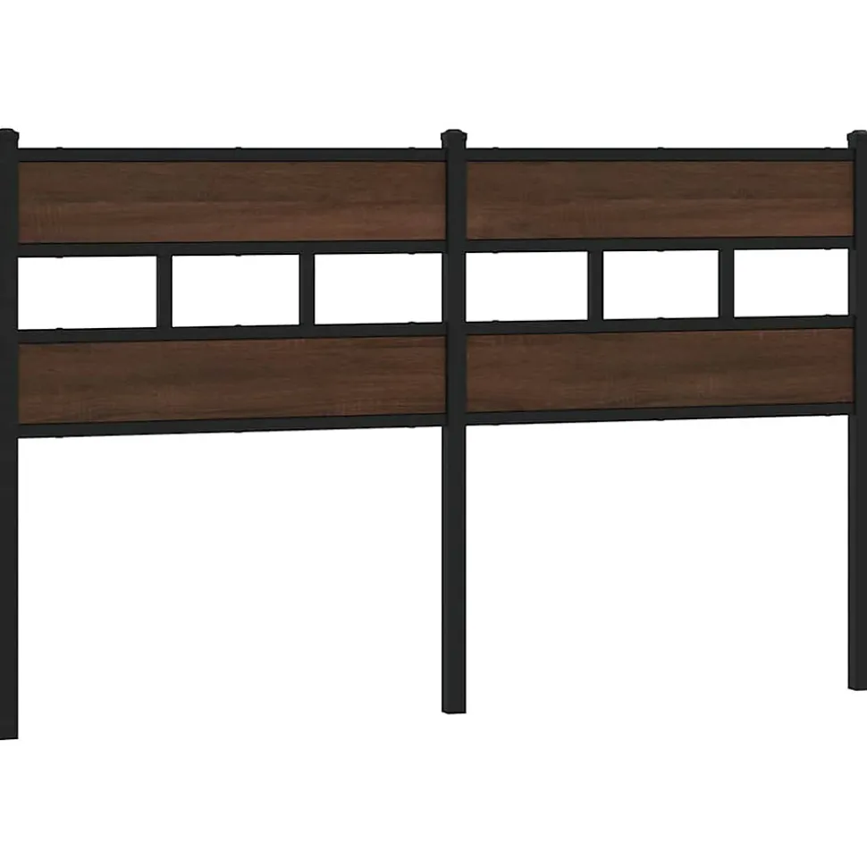 Tête de lit de remplacement chêne marron 135 cm acier et bois d'ingénierie vidaXL