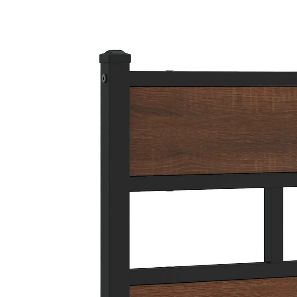Tête de lit de remplacement chêne marron 135 cm acier et bois d'ingénierie vidaXL