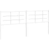 Tête de lit de remplacement métal blanc 200 cm vidaXL