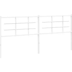 Tête de lit de remplacement métal blanc 200 cm vidaXL