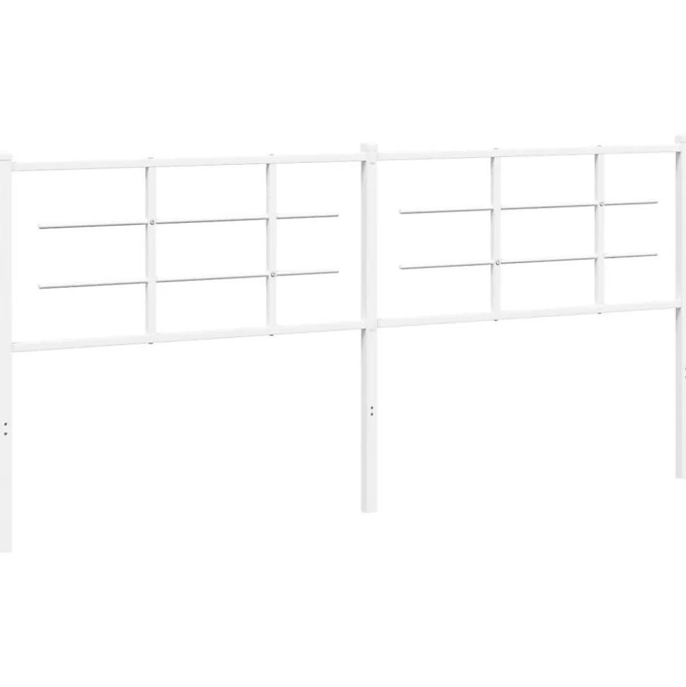 Tête de lit de remplacement métal blanc 200 cm vidaXL
