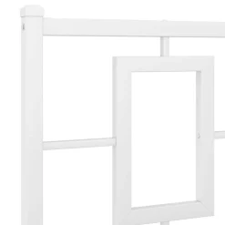 Tête de lit de remplacement métal blanc 120 cm vidaXL