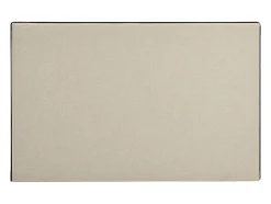 Tête de lit déhoussable 150 cm - Coton et lin - Beige et noir - CHESMA