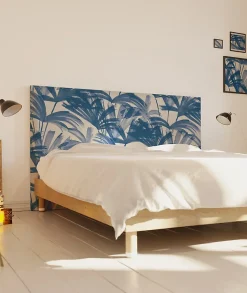 Tête de lit déhoussable Anni 180x110 cm Coloris Bleu