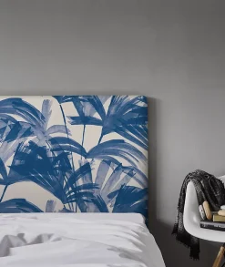 Tête de lit déhoussable Anni 180x110 cm Coloris Bleu