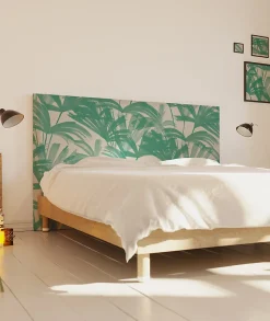 Tête de lit déhoussable Anni 160x110 cm Coloris Vert