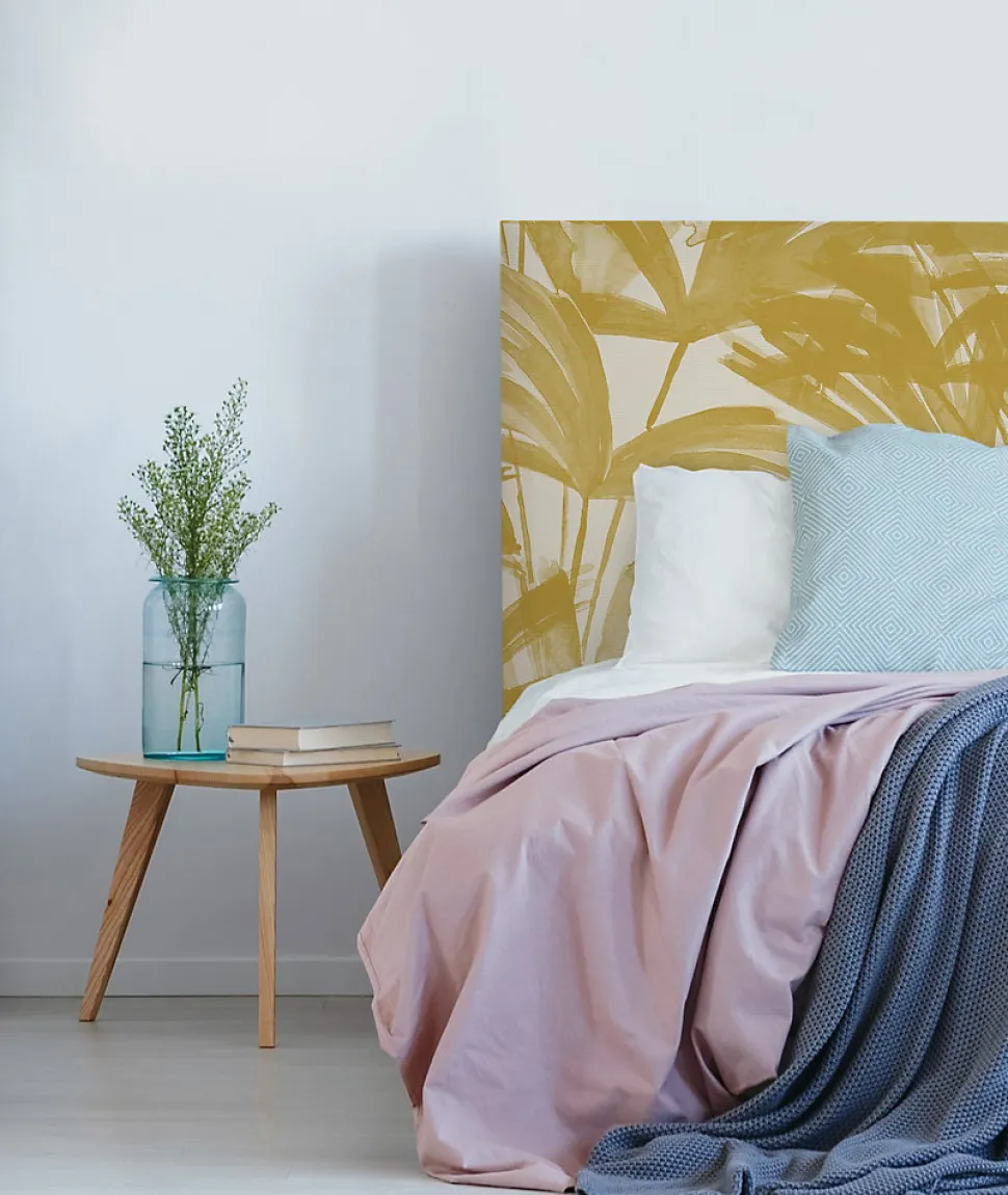 Tête de lit déhoussable Anni 140x110 cm Coloris Jaune