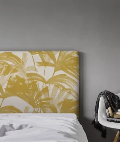 Tête de lit déhoussable Anni 160x110 cm Coloris Jaune
