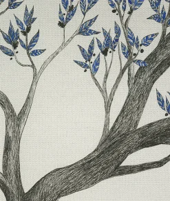 Tête de lit déhoussable Arbre Bleu 140x110 cm