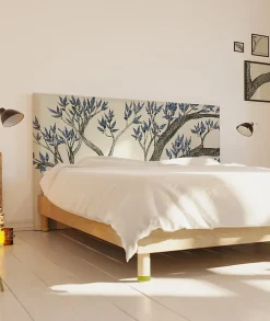 Tête de lit déhoussable Arbre Bleu 140x110 cm