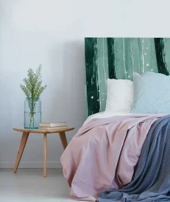 Tête de lit déhoussable Lucioles 180x110 cm Coloris Vert