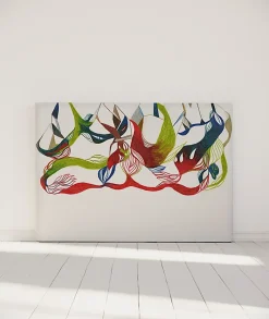 Tête de lit déhoussable Ornement Floral 160x110 cm