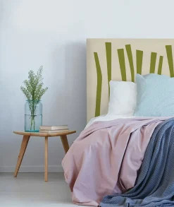 Tête de lit déhoussable Palissade 140x110 cm Coloris Vert