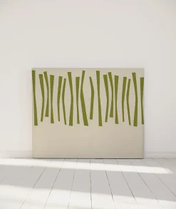 Tête de lit déhoussable Palissade 140x110 cm Coloris Vert