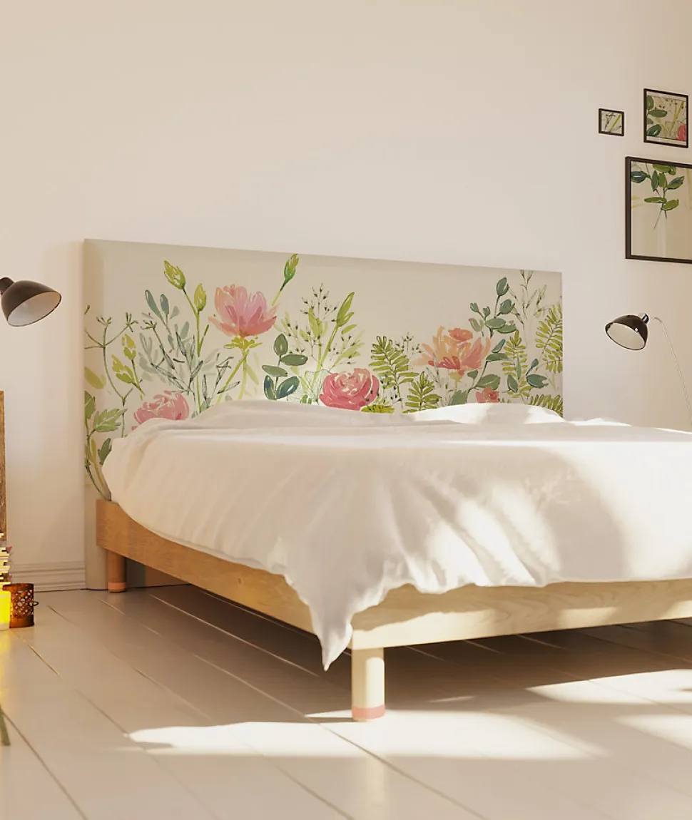 Tête de lit déhoussable Roseraie 160x110 cm