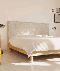 Tête de lit déhoussable Simone 140x110 cm Coloris Beige