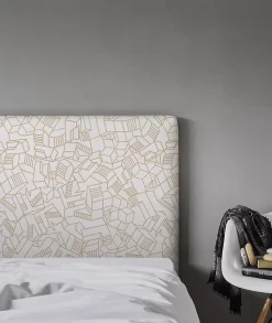 Tête de lit déhoussable Simone 140x110 cm Coloris Beige