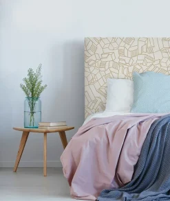 Tête de lit déhoussable Simone 140x110 cm Coloris Beige