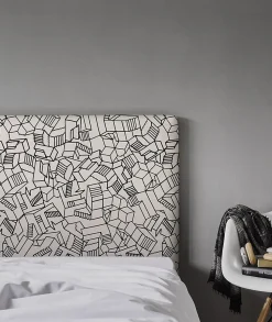 Tête de lit déhoussable Simone 160x110 cm Coloris Blanc