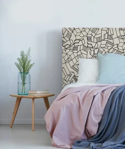 Tête de lit déhoussable Simone 160x110 cm Coloris Blanc