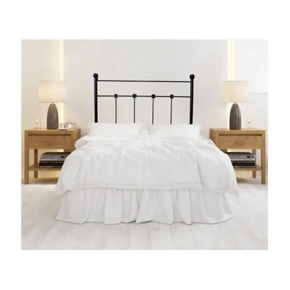 Tête de lit Ducal Forge pour lit 150 Noir 158x125x4. Matris